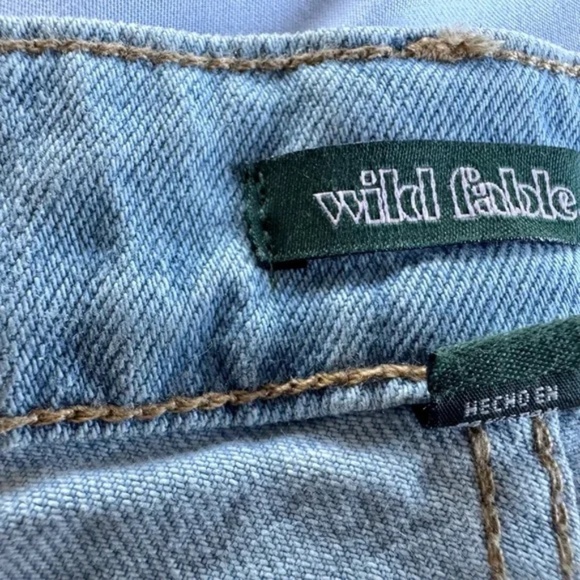 Wild Fable Metallic Silver Baggy Jeans – Size 17 | High Rise, Y2K Statement Jean - Picture 4 of 6